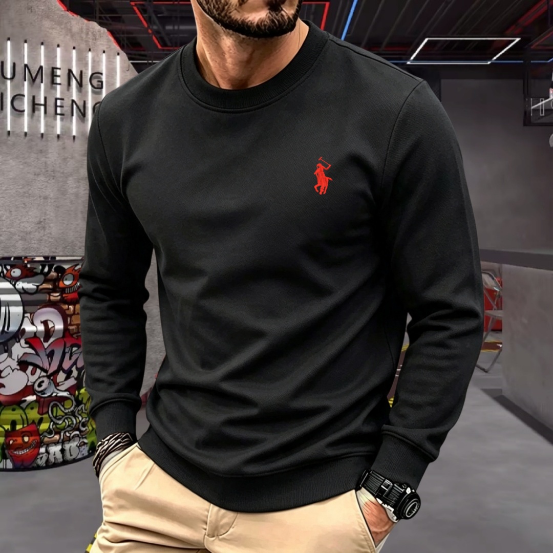 Men'S Spring Fashion - Weiches Baumwoll-Herren-T-Shirt mit langen Ärmeln und