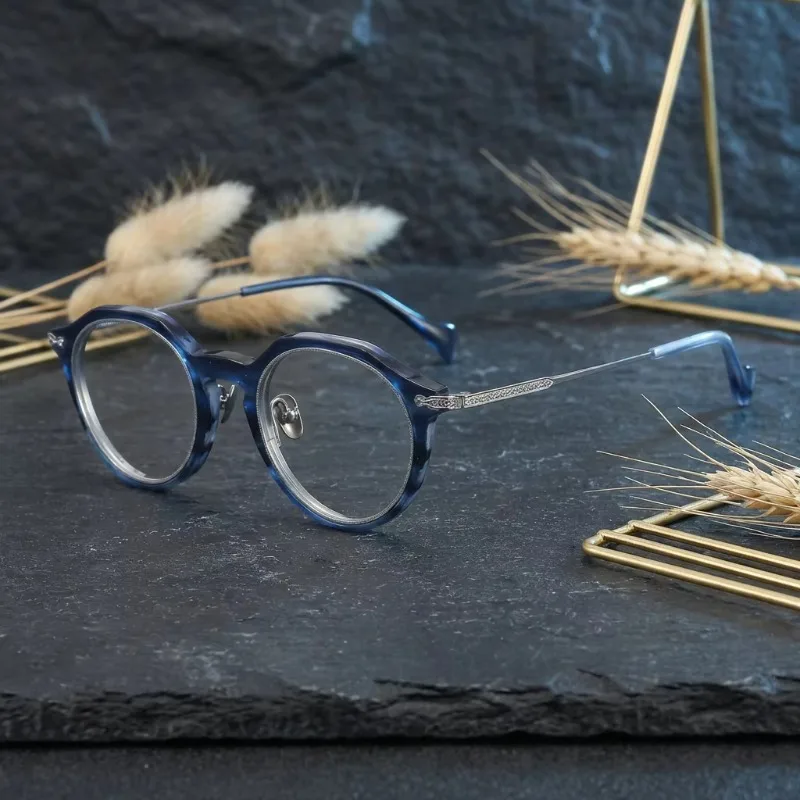 Men'S Fashion Glasses 2026 - 2026 Japanische Modemarke Acetat-Titan-Brillengestell für Herren,