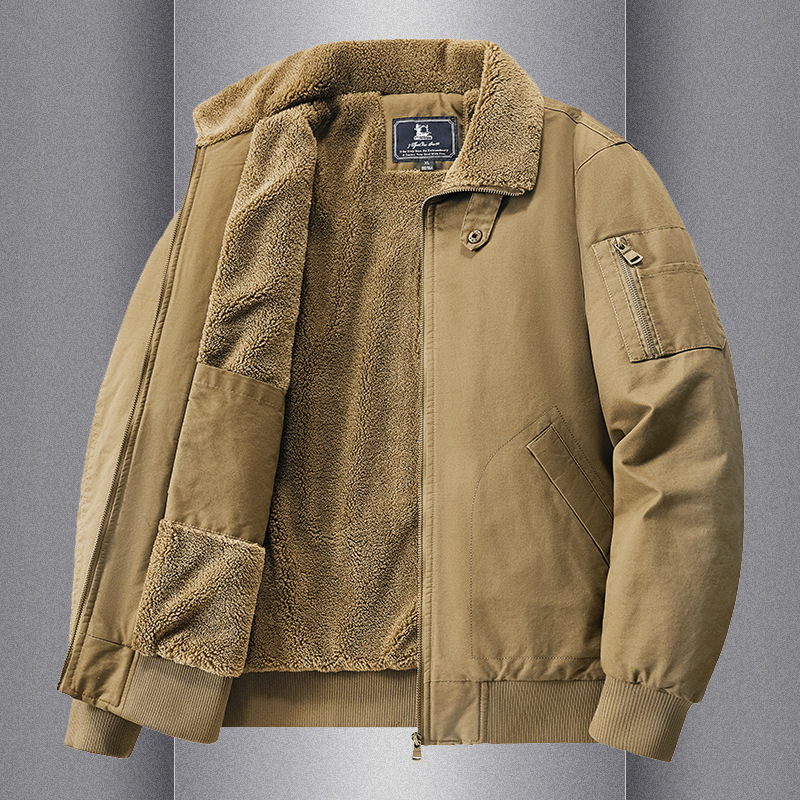 Sherpa Jacket Fleece - Herren-Fleecejacke für Herbst und Winter, dick