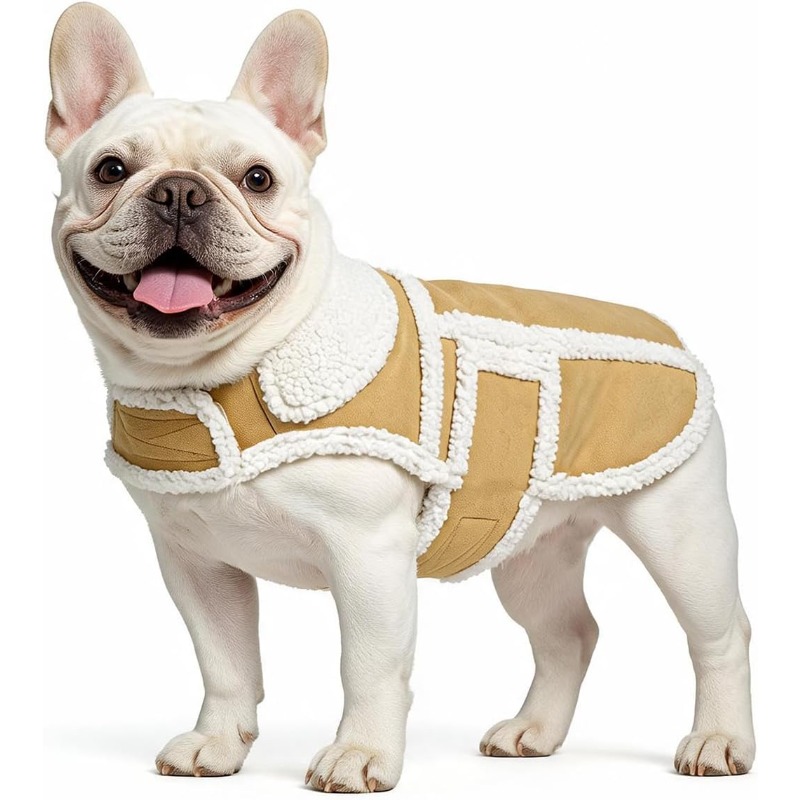 Sherpa Jacket Fleece - Winter-Hundemantel für mittelgroße Hunde, Sherpa-Fleece, mittlere