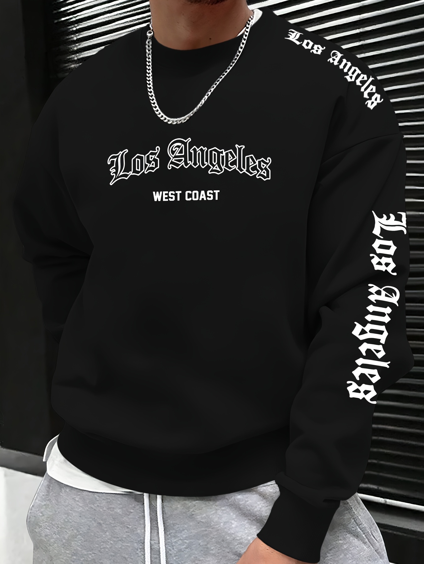 Men'S Spring Fashion - 2026 Herbst/Winter Herren Rundhals-Sweatshirt mit Buchstabendruck
