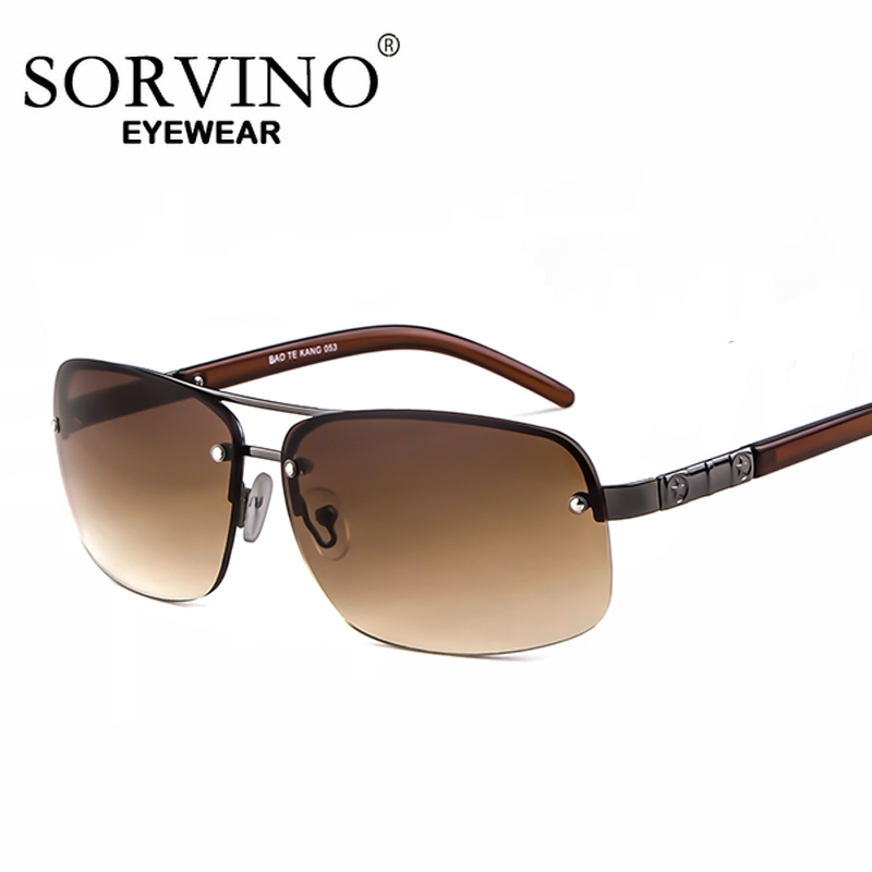 Men'S Fashion Zara - SORVINO Männer Polit Sonnenbrille Halb Rahmen
