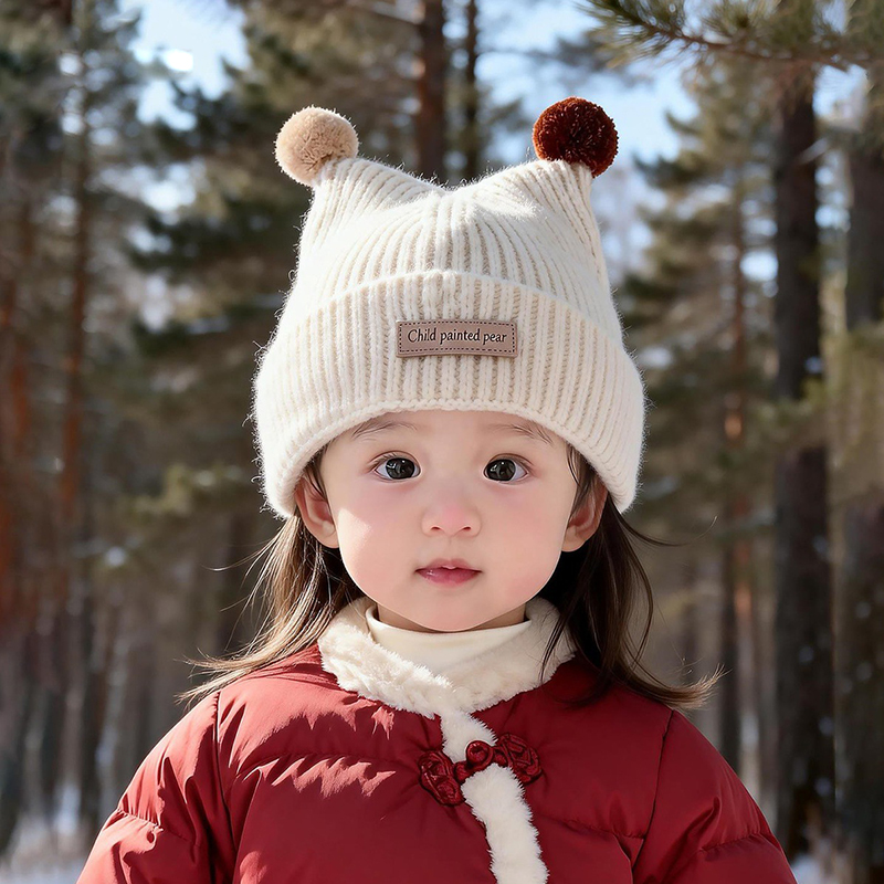 Beanie Winter Hat - Gestrickte Mütze für Babys von 1-4