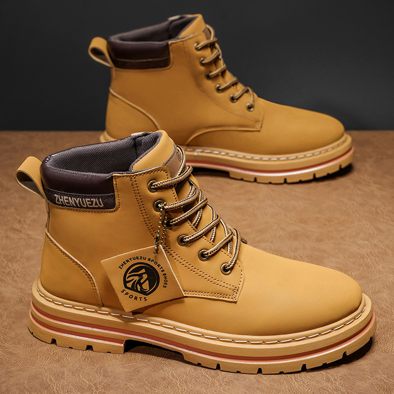 Men'S Fashion Hiking Boots - Modische Herren-High-Top-Stiefel, weiches Komfortfutter, verschleißfeste Sohle,