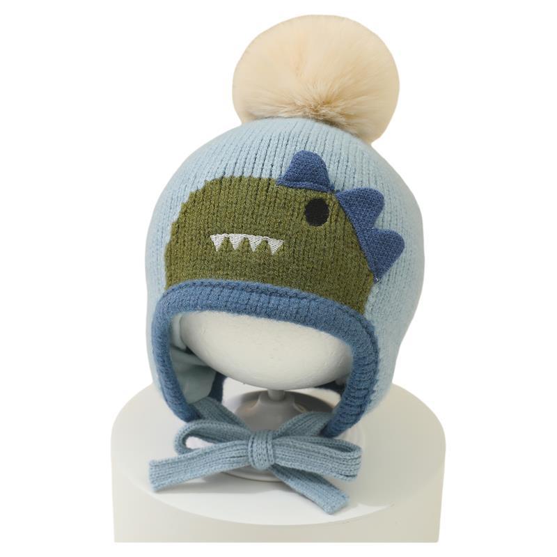 Beanie Winter Hat - Niedliche Cartoon-Tiere Pompom-Mütze Baby Ohrenschutz Winter