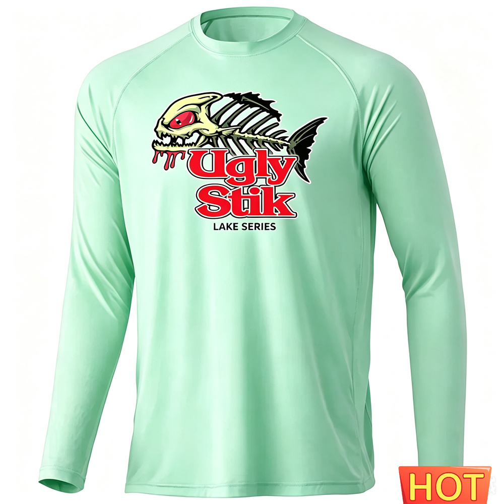 Men'S Fashion Over 50 - Angler-Performance-Shirts für Herren, langärmelig, UV-Schutzkleidung, Sommer,