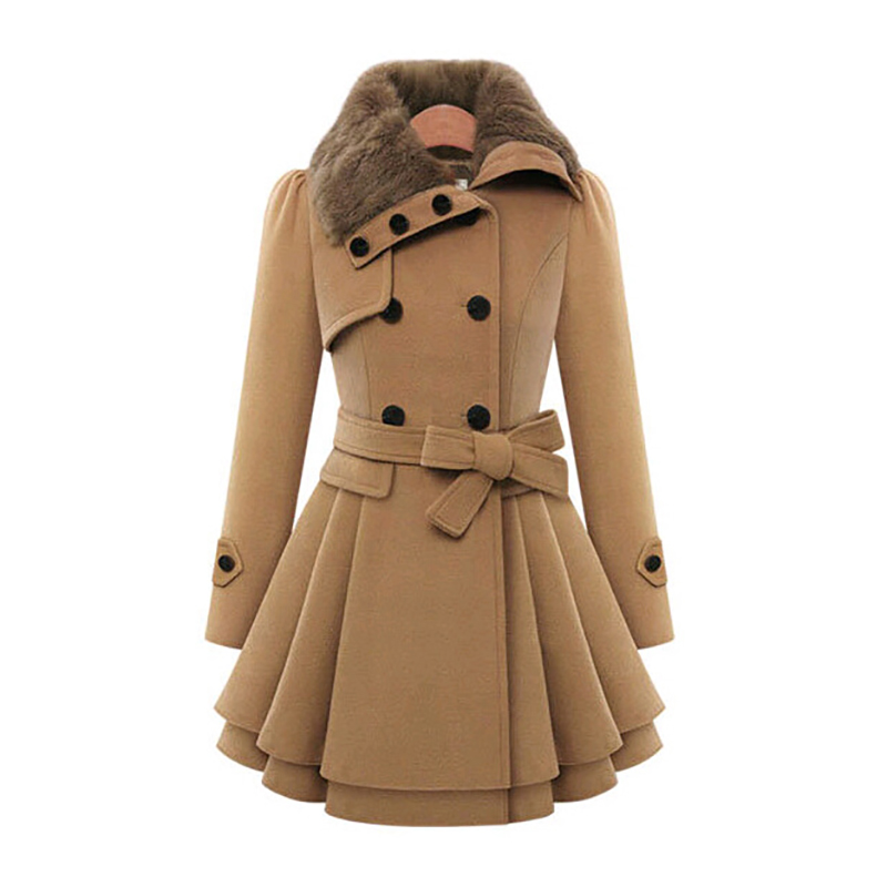 Sherpa Jacket Fleece - Winter Schlanke Lange Wolle Sherpa Mäntel