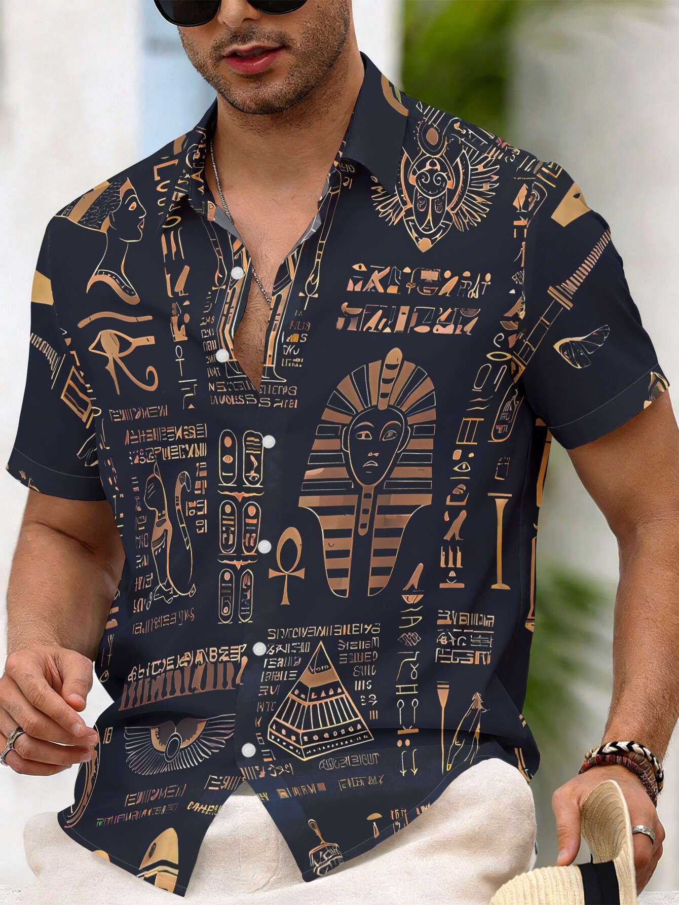 Vintage Ägypten-Symbol Pharao- – Men Fashion Egypt Bewertung und Preis