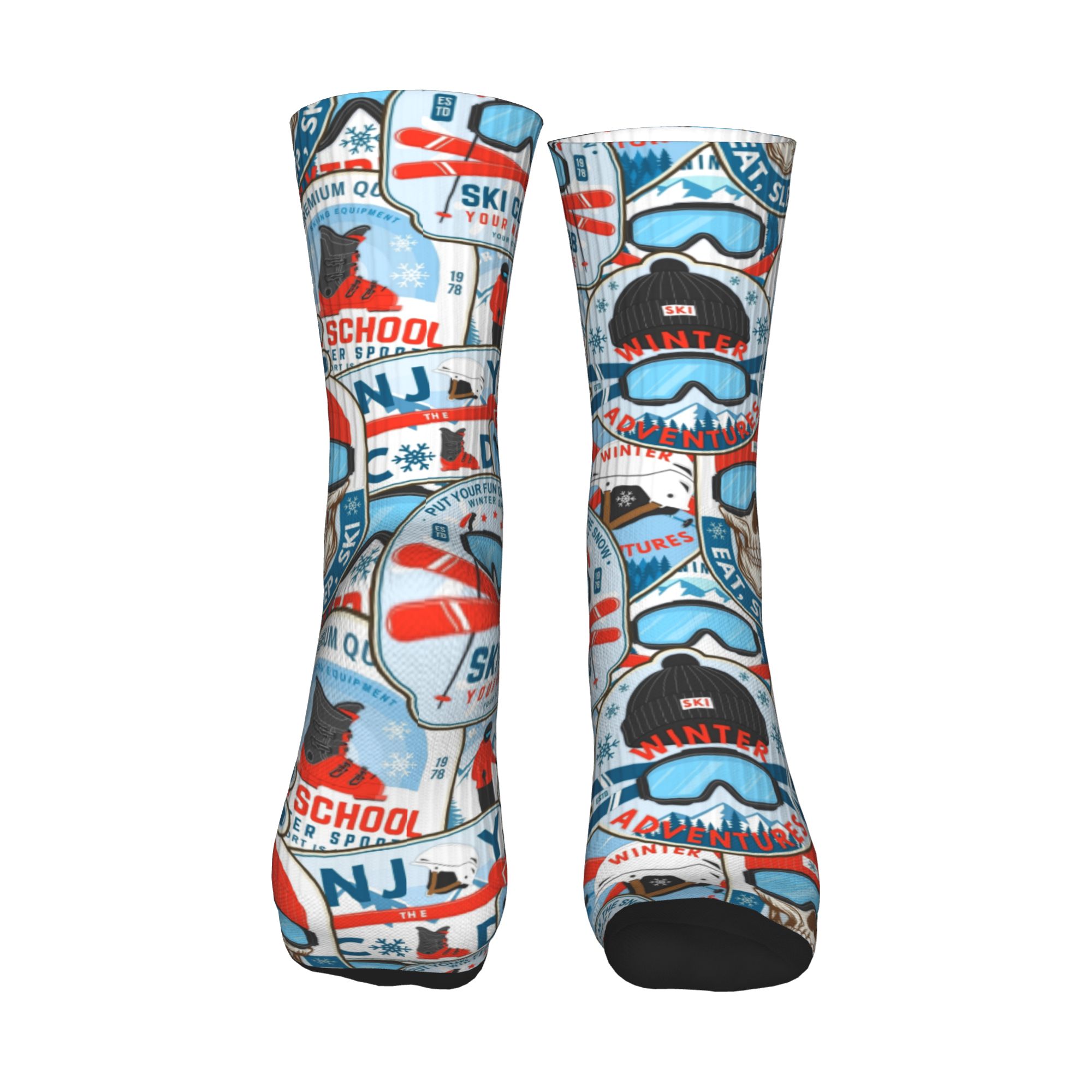 Vintage Red Blue Ski Club Sock – Men Fashion Vintage Bewertung und Preis
