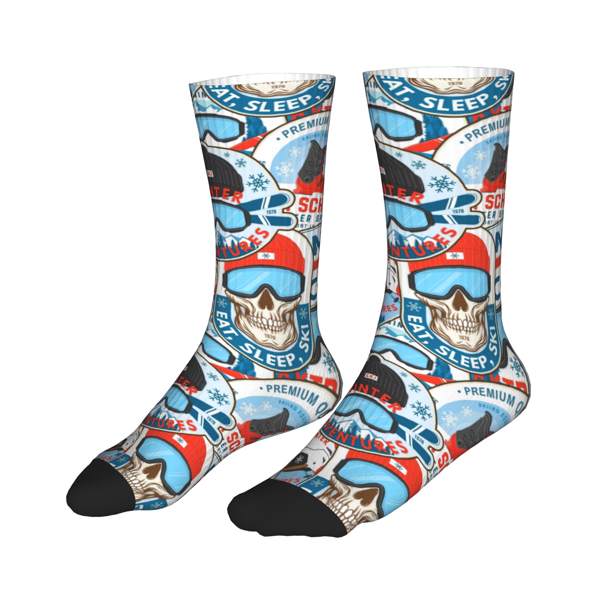 Vintage Red Blue Ski Club Sock – Men Fashion Vintage Bewertung und Preis