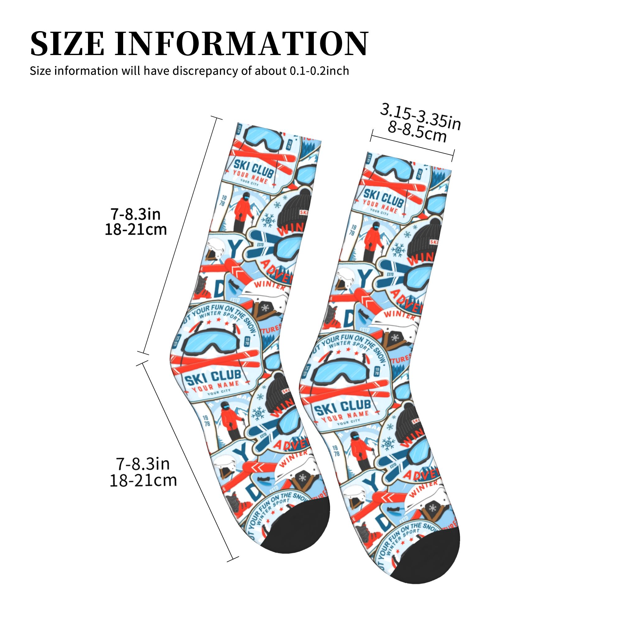 Vintage Red Blue Ski Club Sock – Men Fashion Vintage Bewertung und Preis
