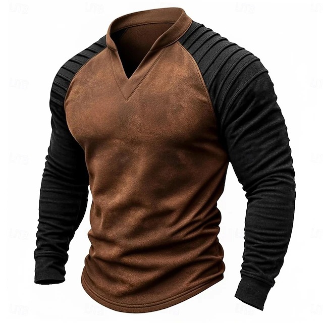 Vintage Distressed Henley Ragl – Men Fashion Vintage Bewertung und Preis