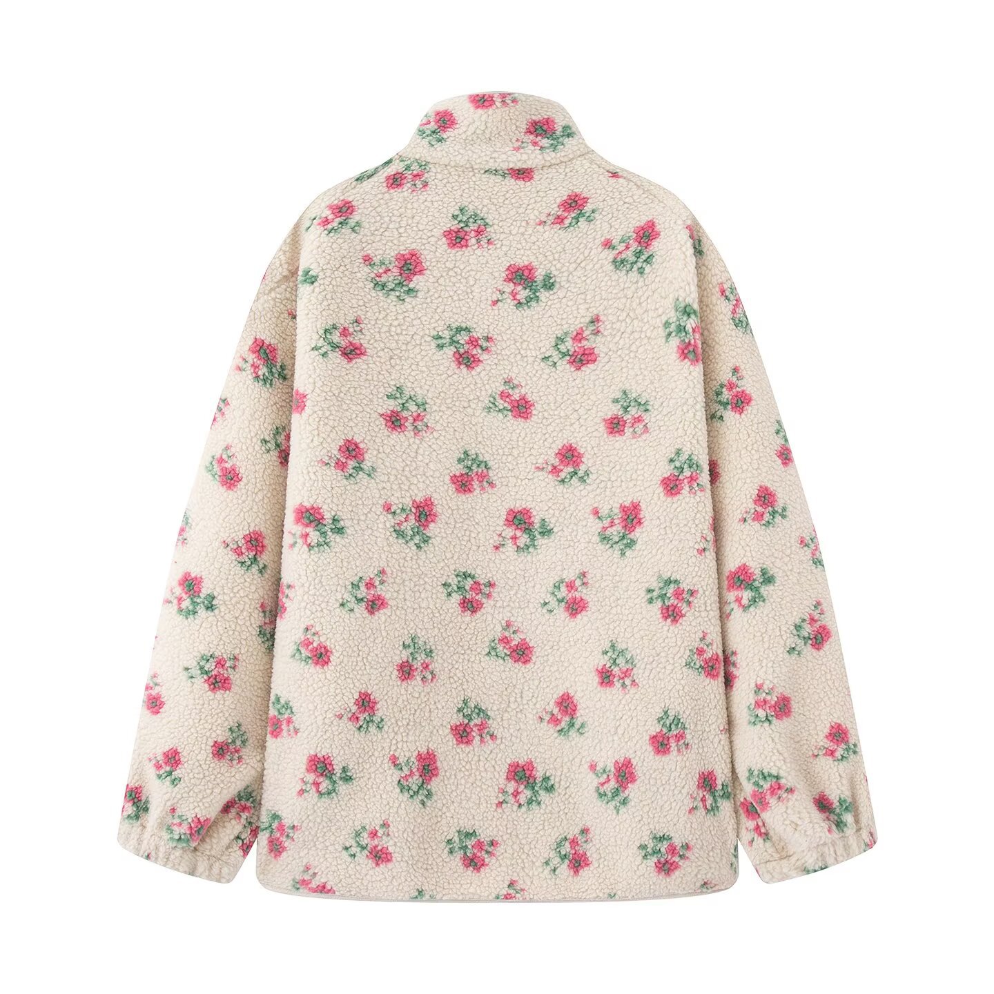 Fashion Floral Jacke Für Fraue – Sherpa Jacket Fleece Bewertung und Preis