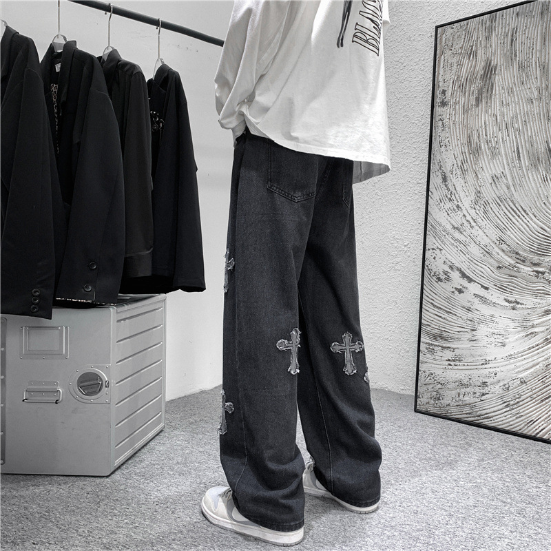 Herren Jeans mit Kreuz-Print,  – Men'S Fashion For 70 Year Old Bewertung und Preis
