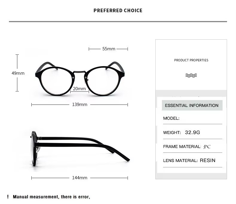 Modische transparente runde Br – Men'S Fashion Glasses 2026 Bewertung und Preis