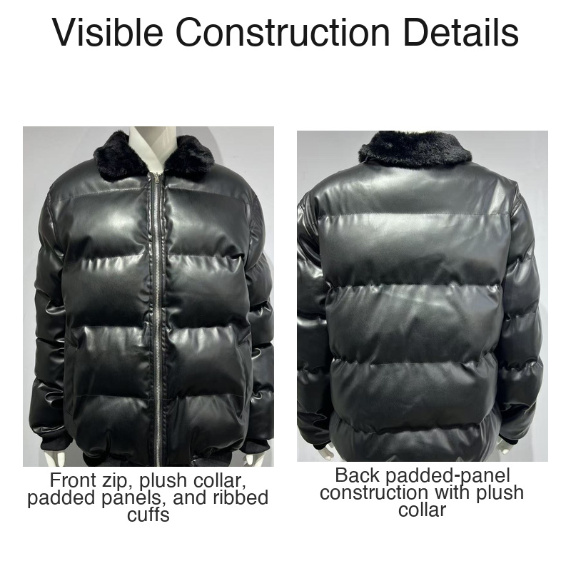 Herren PU-Leder Bikerjacke Dic – Sherpa Jacket Fleece Bewertung und Preis
