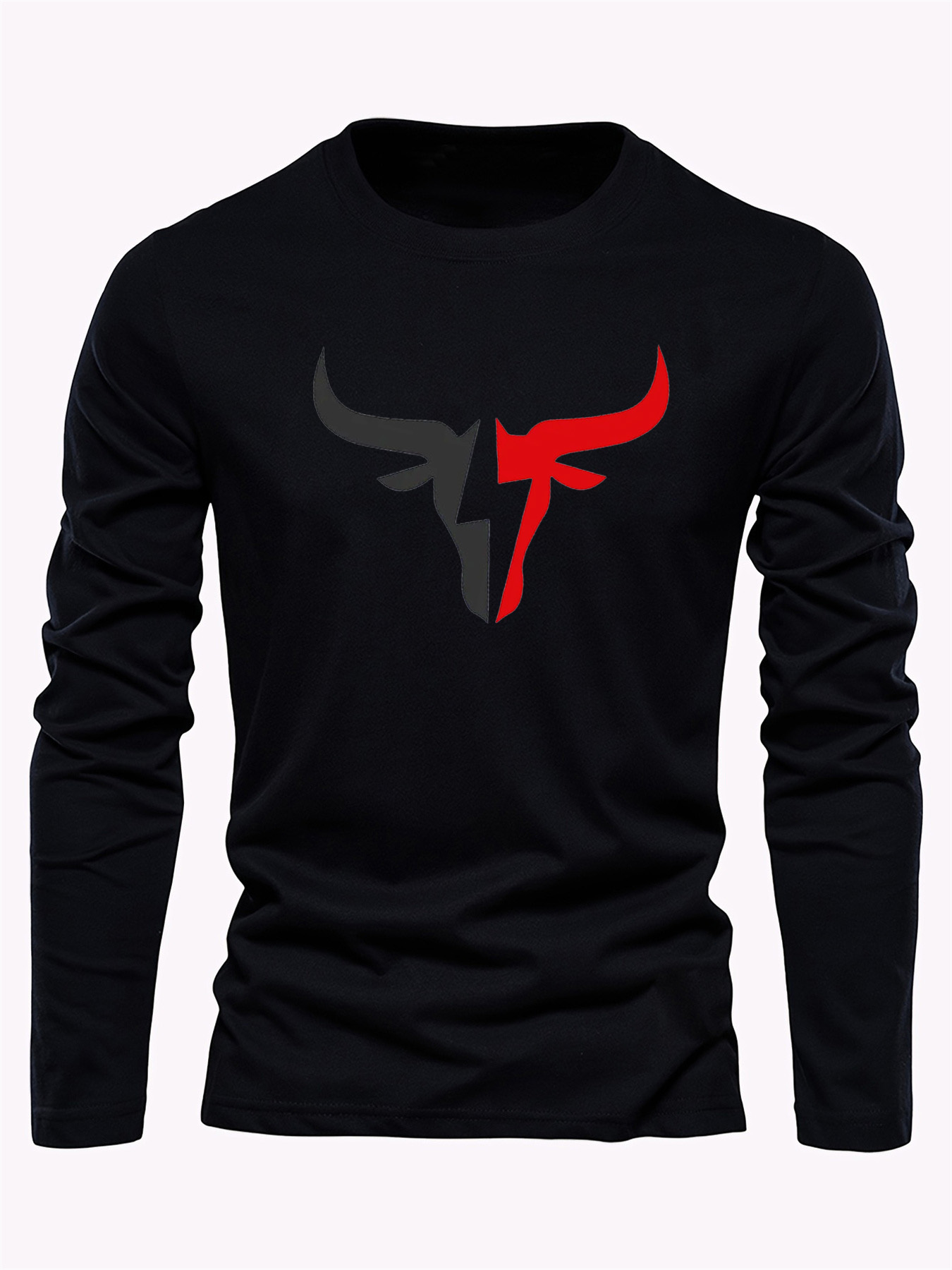 Einfarbiges Herren-Langarm-T-S – Men'S Spring Fashion Bewertung und Preis