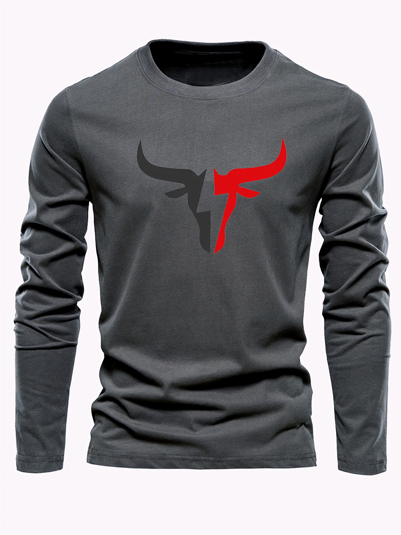 Einfarbiges Herren-Langarm-T-S – Men'S Spring Fashion Bewertung und Preis