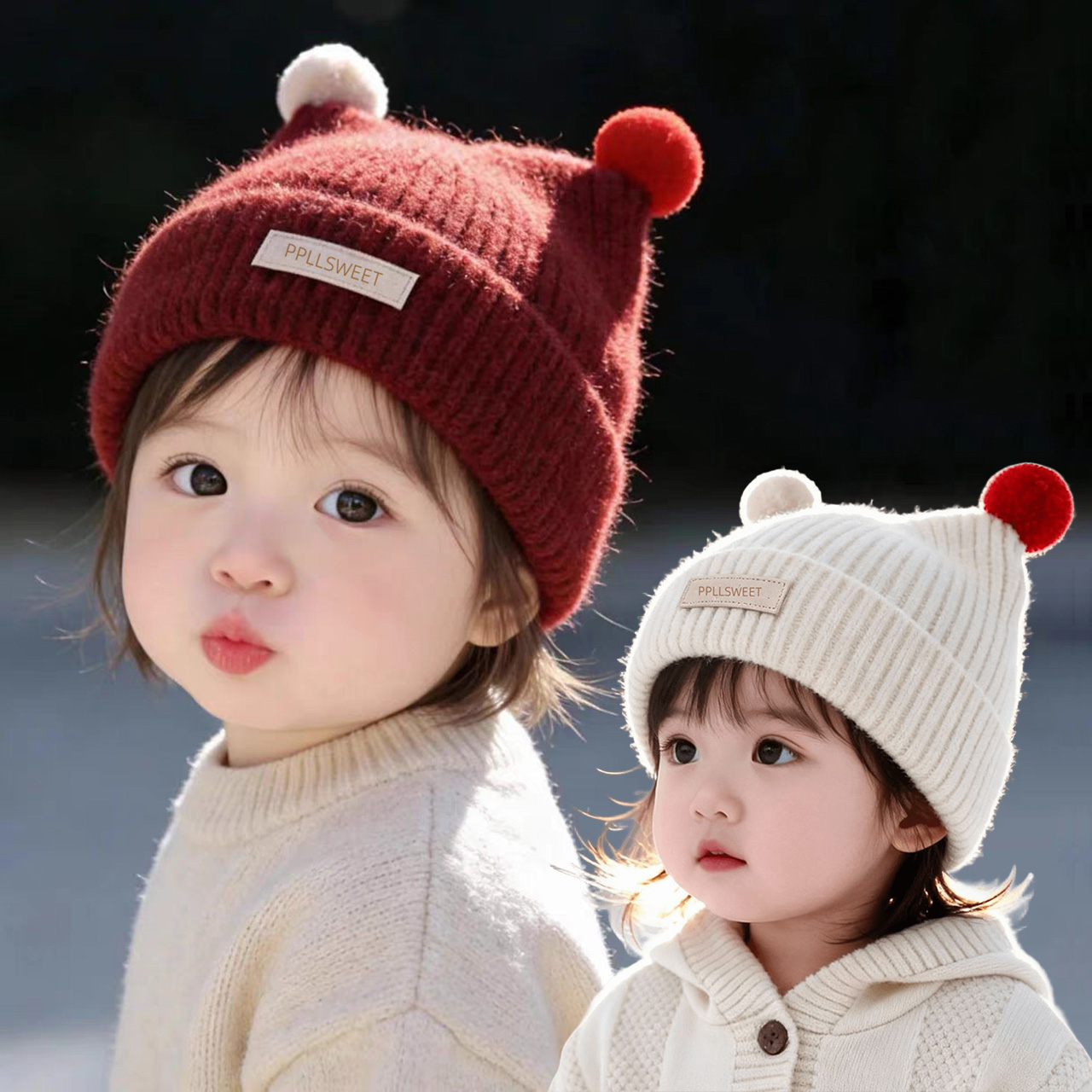 Gestrickte Mütze für Babys von – Beanie Winter Hat Bewertung und Preis