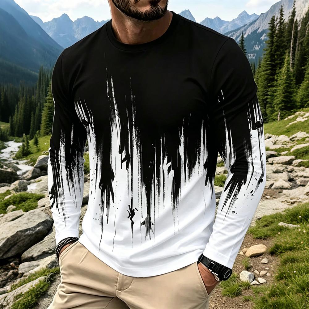 Herren Gradient Ink Splash Lan – Men Fashion Vintage Bewertung und Preis
