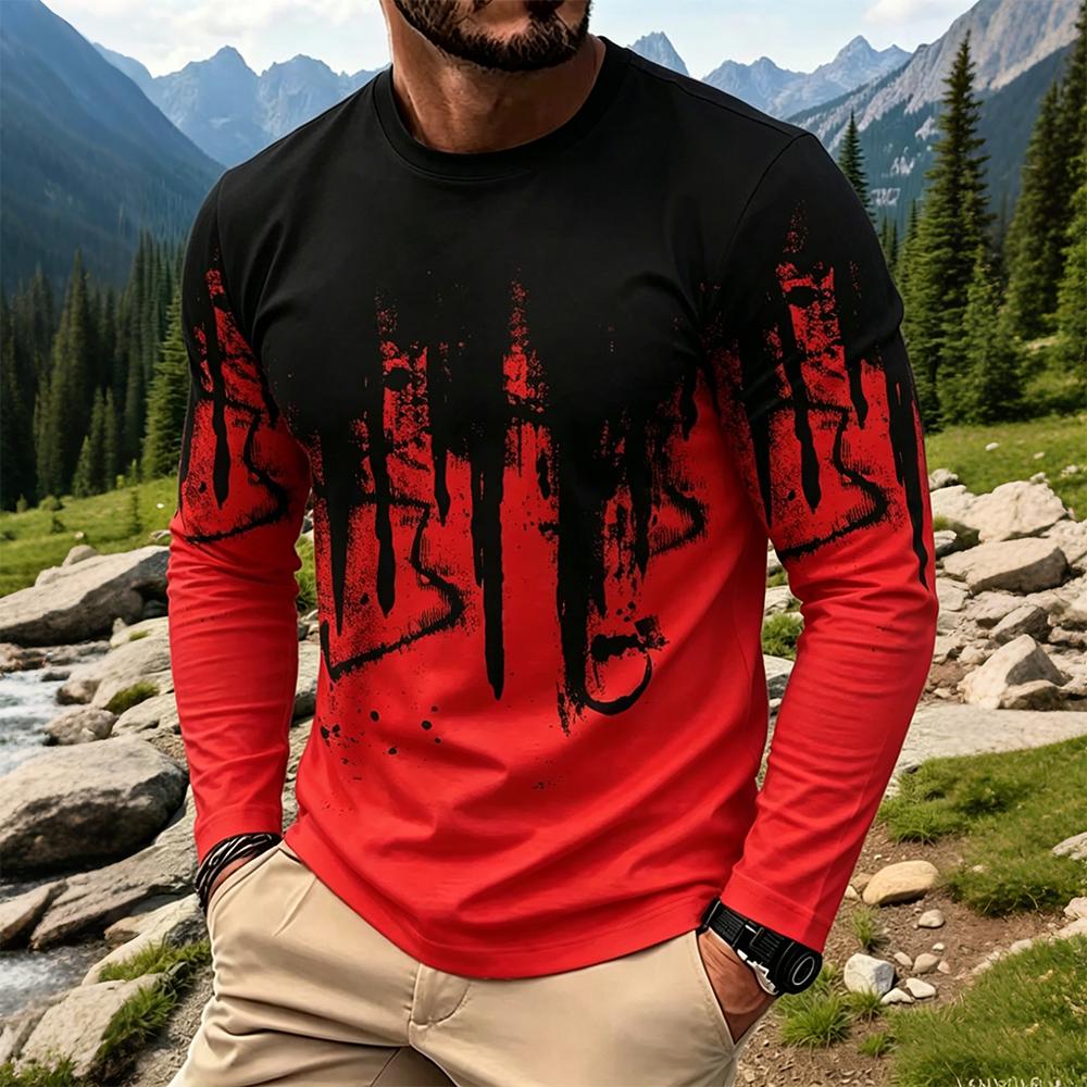 Herren Gradient Ink Splash Lan – Men Fashion Vintage Bewertung und Preis
